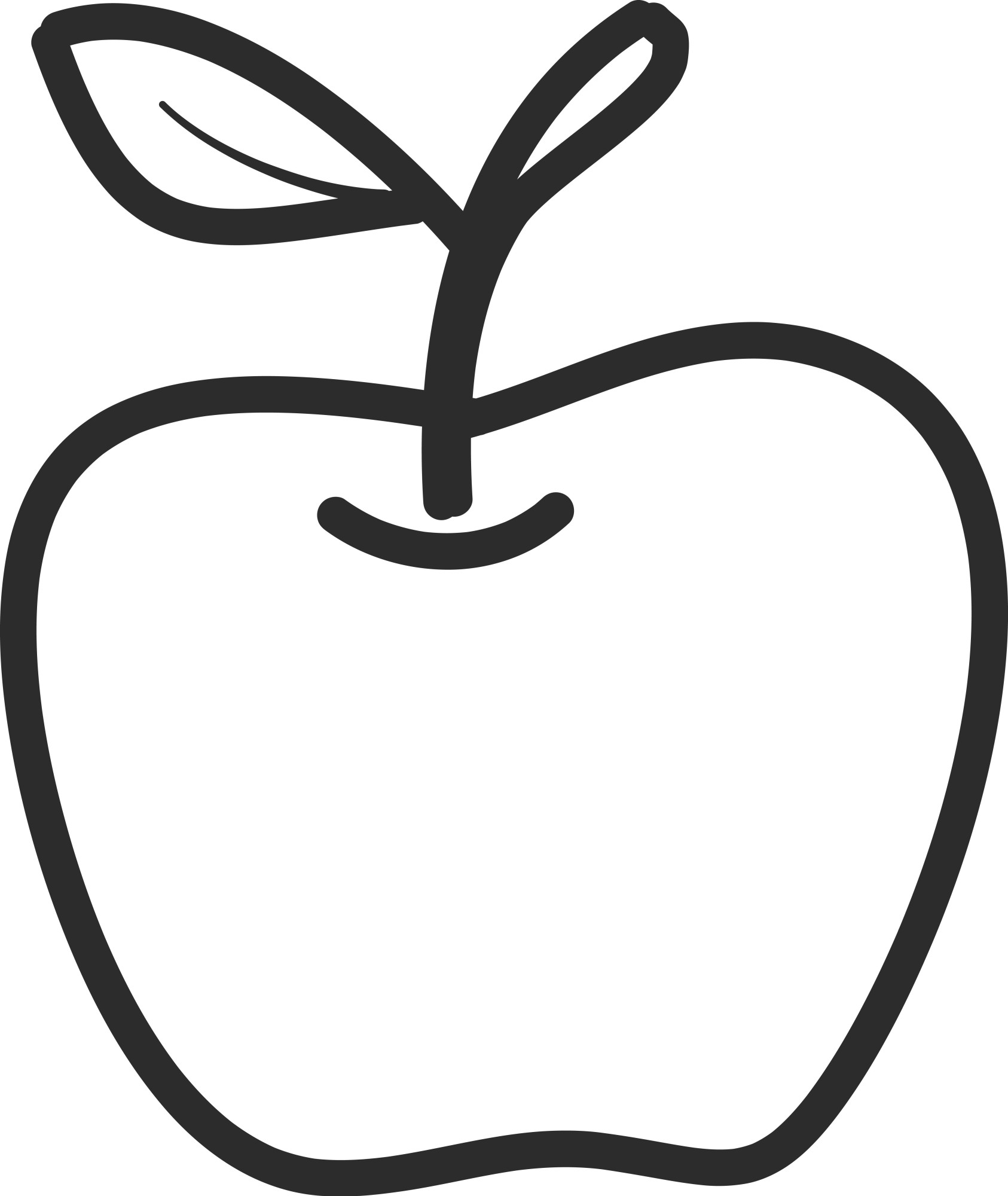 Раскраска для детей: ароматное яблоко