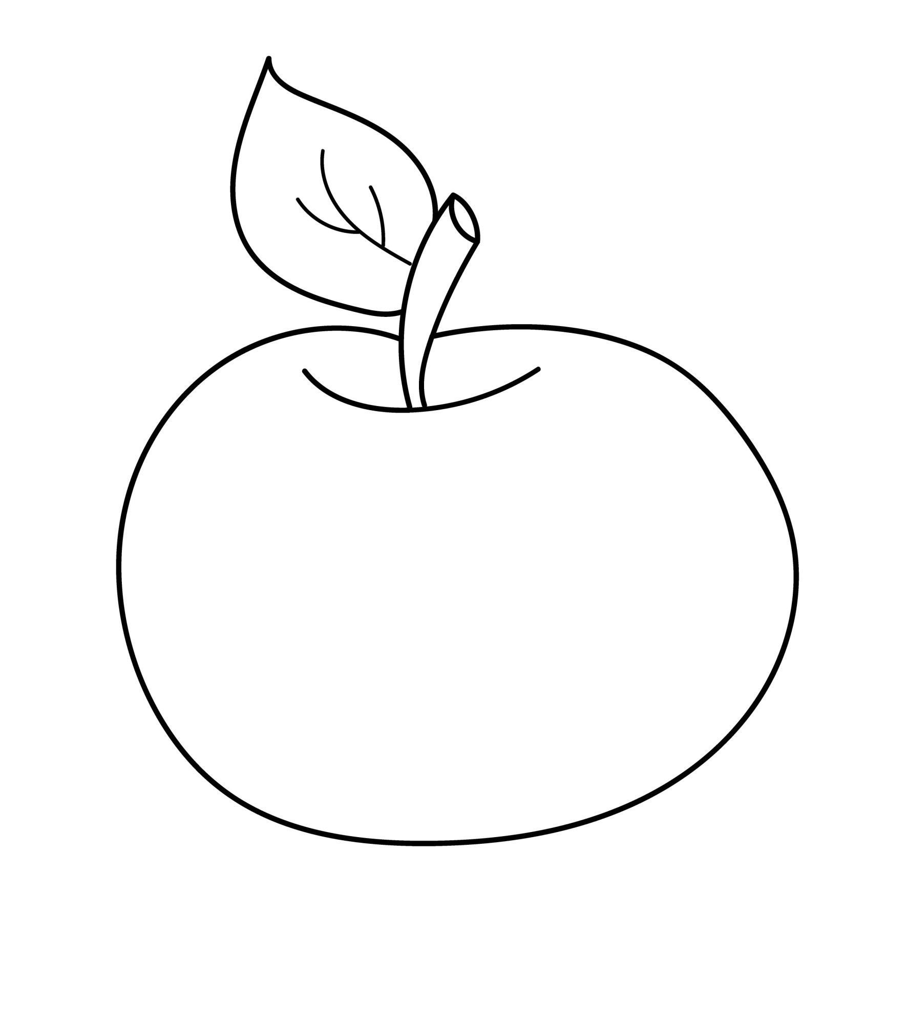 Раскраска для детей: кислое яблоко