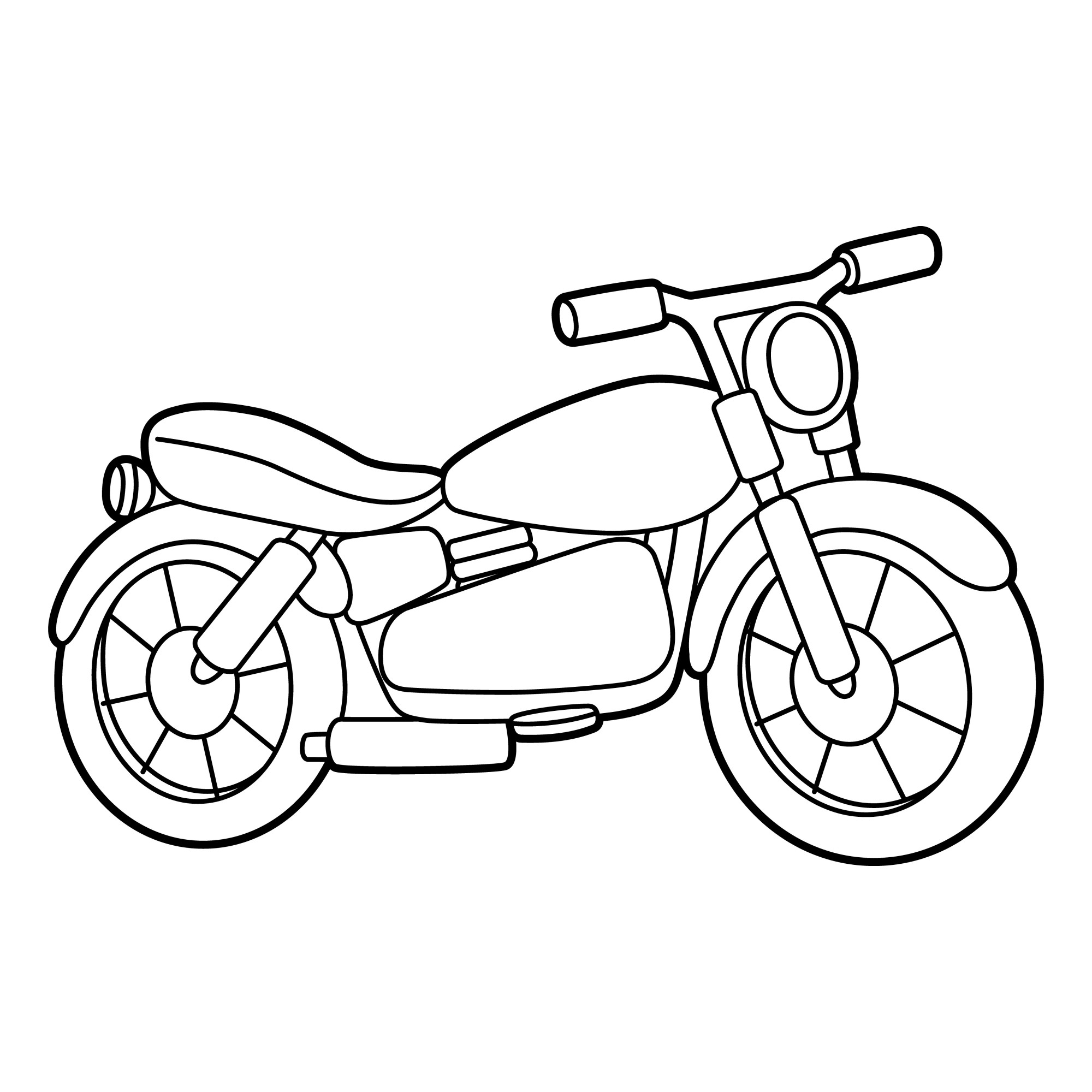 Раскраска для детей: мотоцикл «Мото-горизонты»