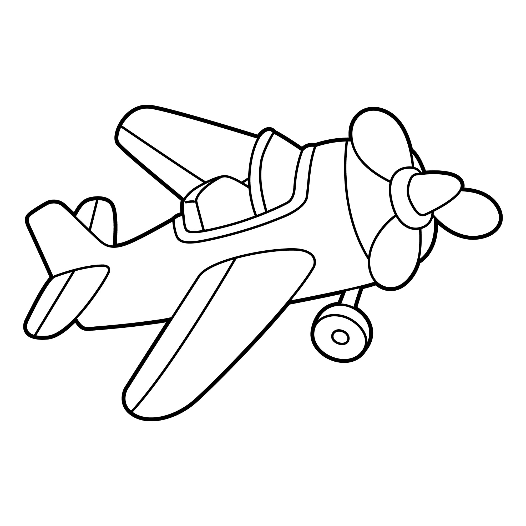 Раскраска для детей: самолетик «Легенда неба»