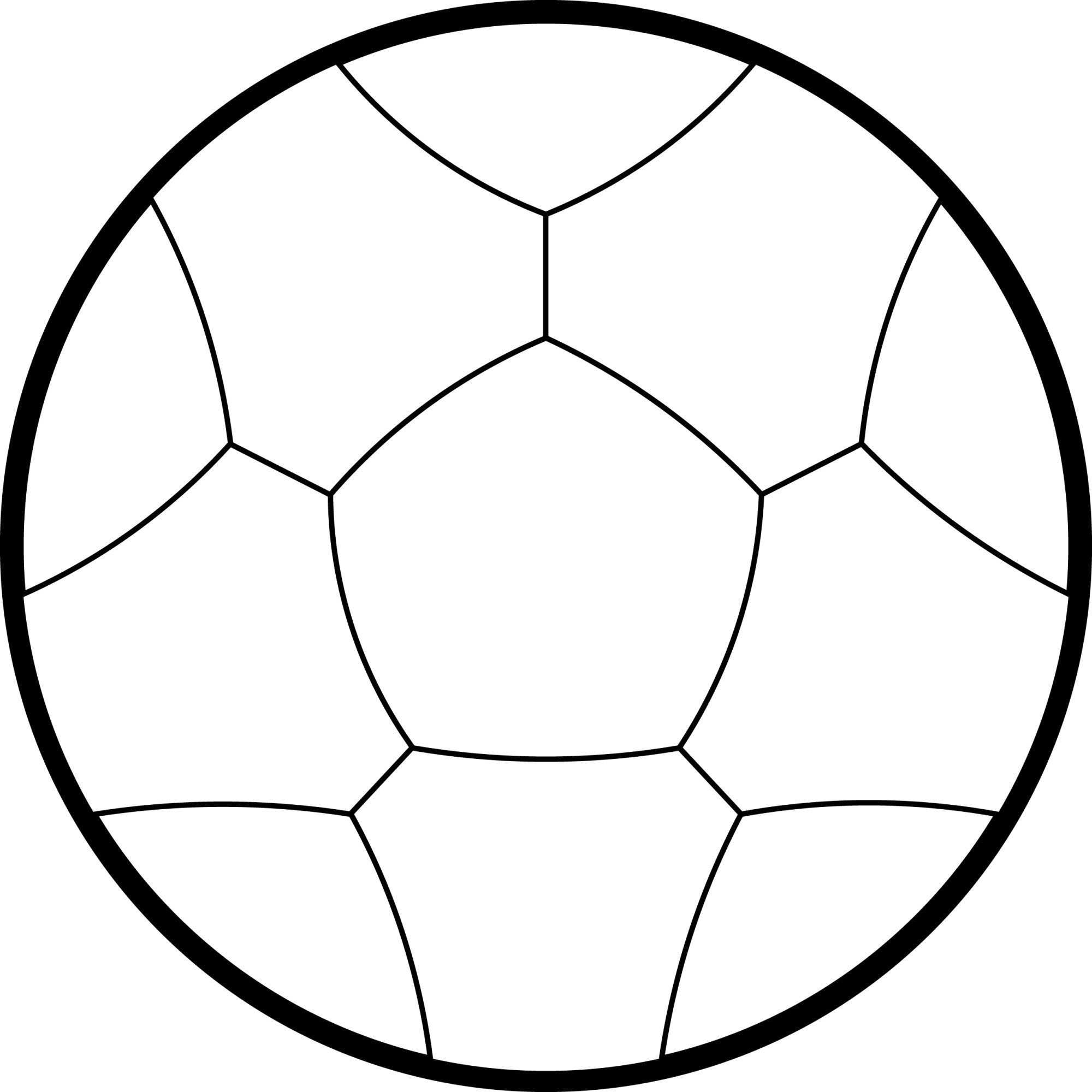 Раскраска для детей: игрушка футбольный мяч