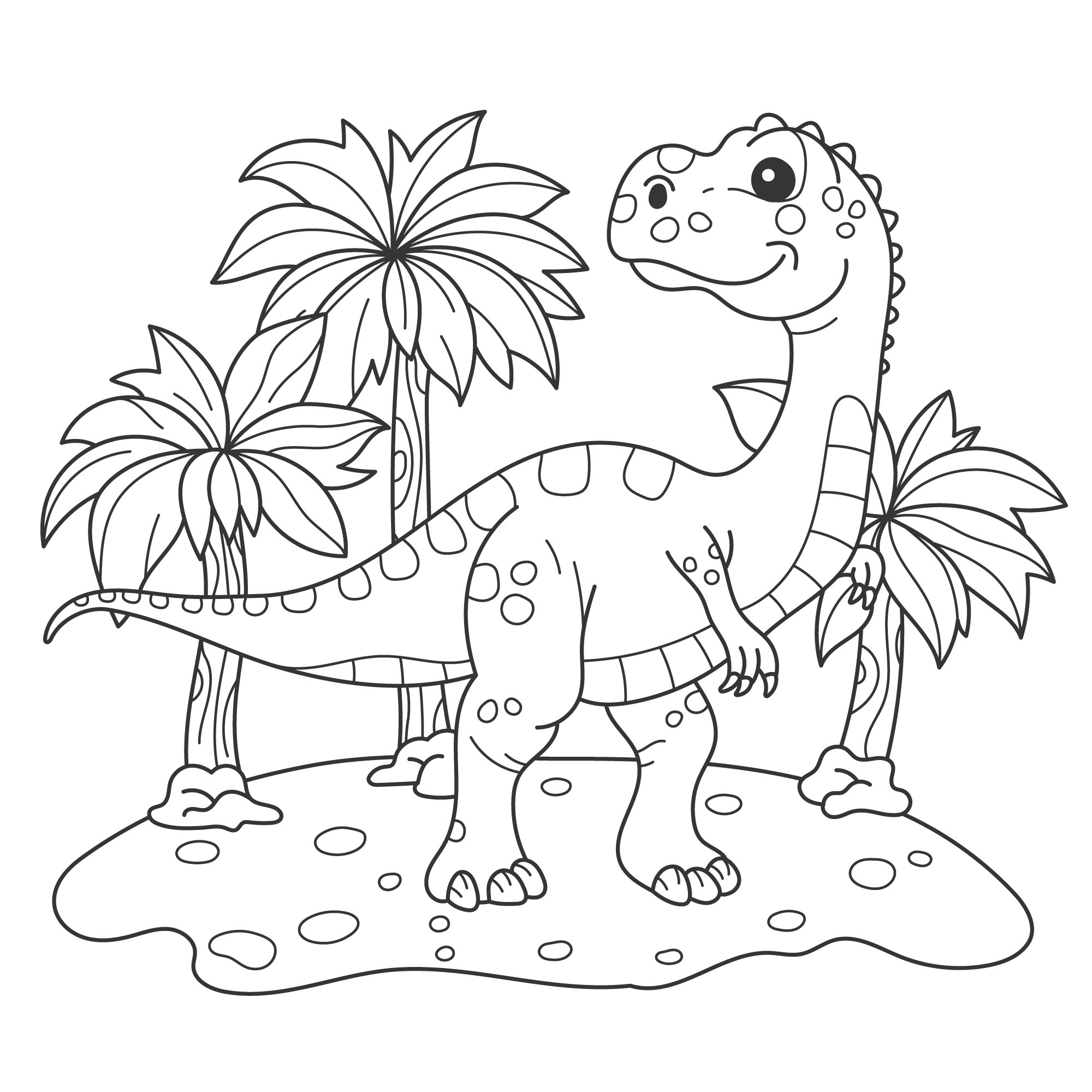 Раскраска для детей: динозавр раптор