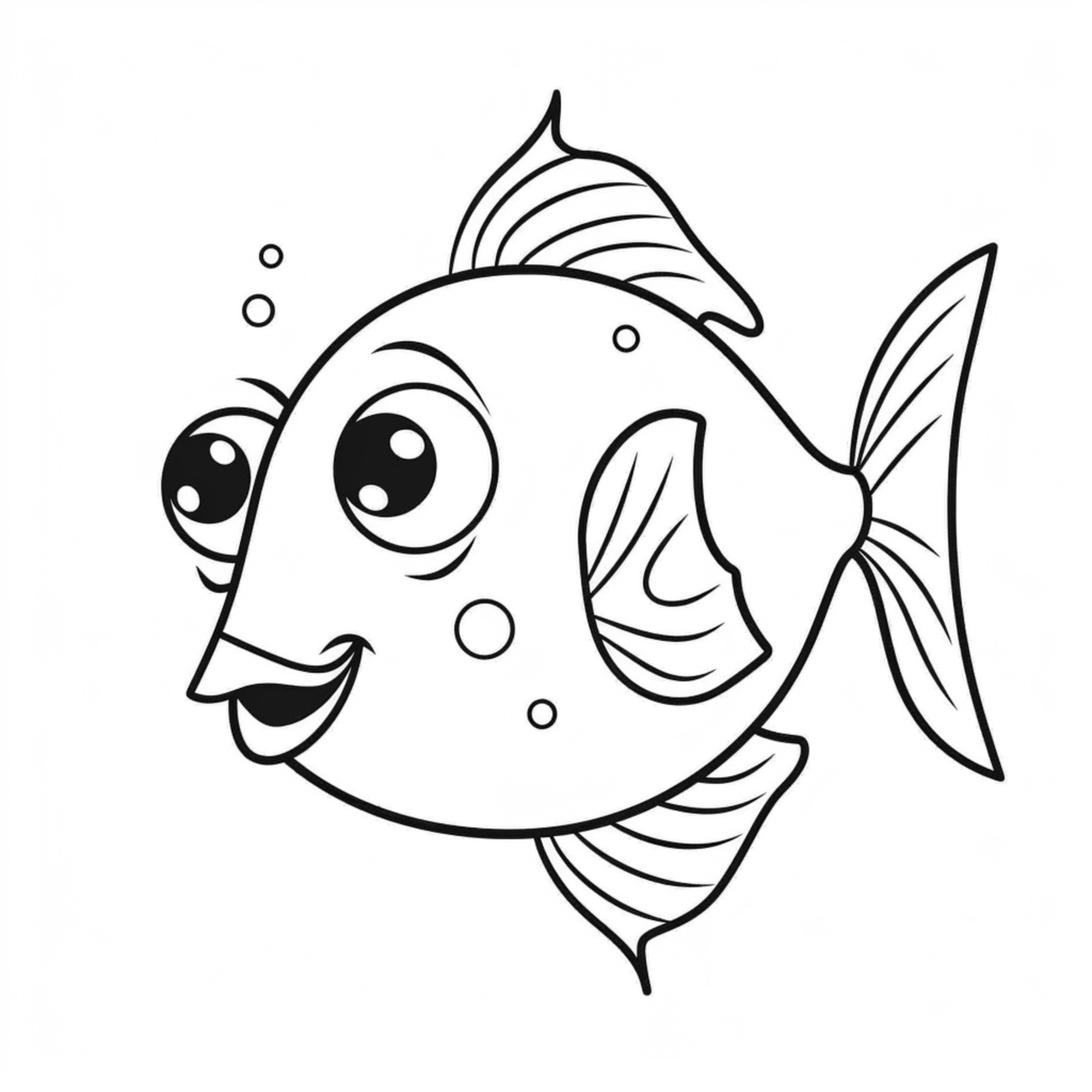Раскраска для детей: рыба «Подводное созвездие»