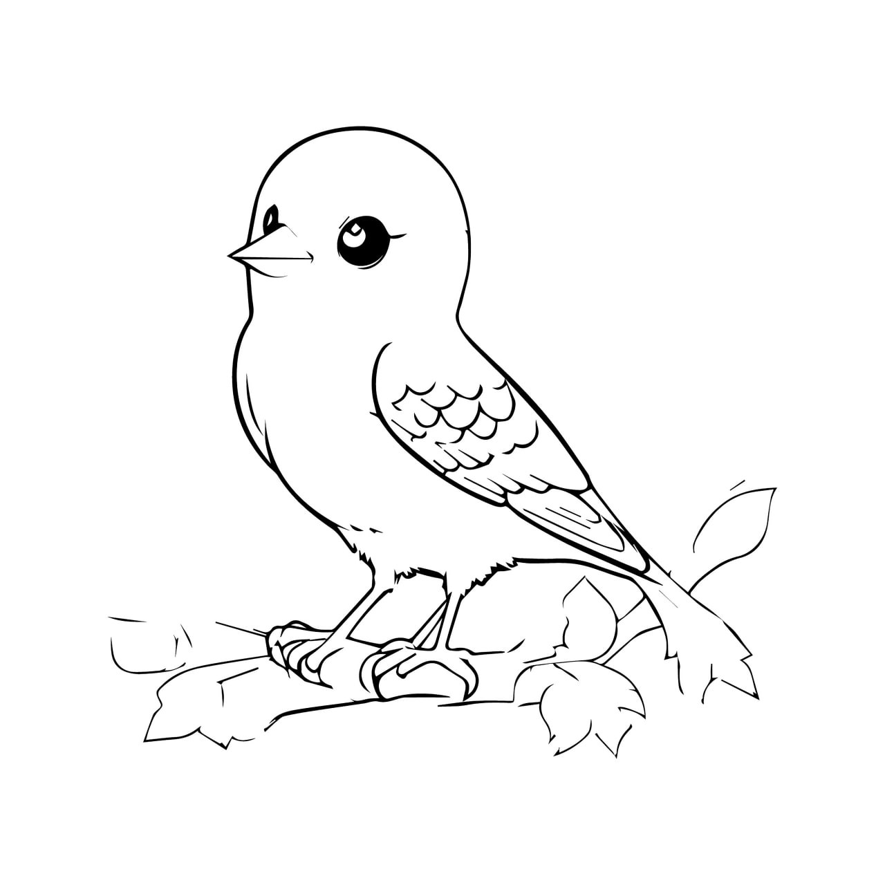 Раскраска для детей: снегирь птица