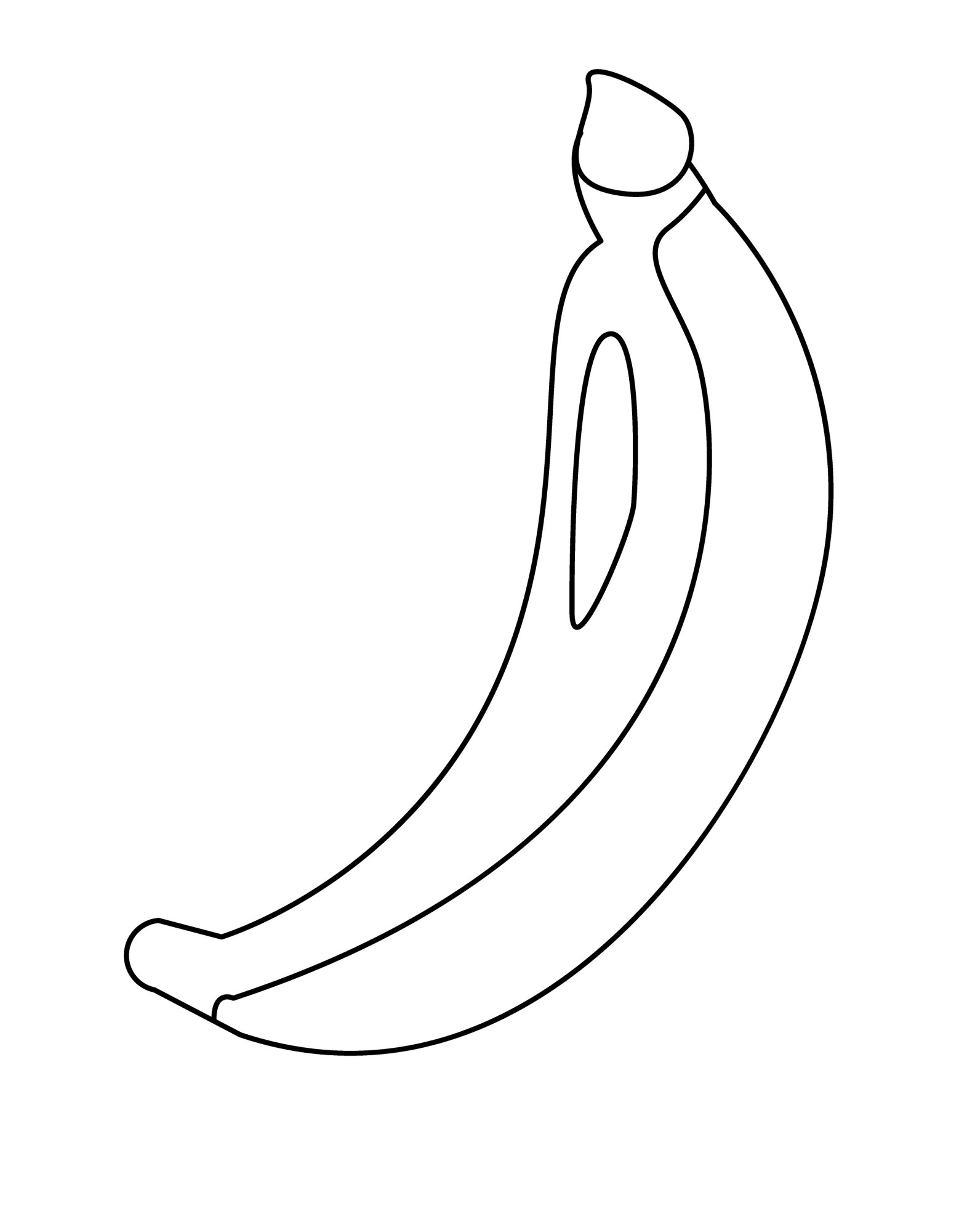 Раскраска для детей: питательный банан