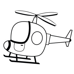 Раскраска вертолет «Летающая игрушка»