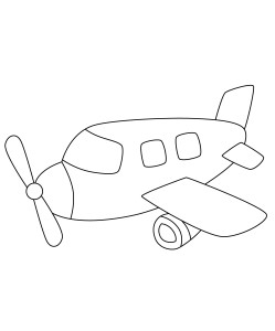 Раскраска самолетик «Алюминиевая птица»