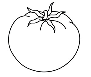 Раскраска томат лазурный гигант