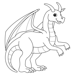 Раскраска дракон «драконья сага»