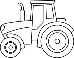 Раскраска игрушка трактор