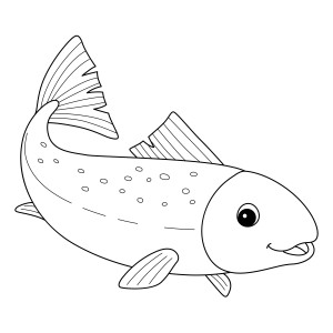 Раскраска рыба судак