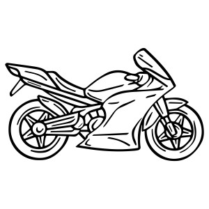 Раскраска мотоцикл «Океан свободы»