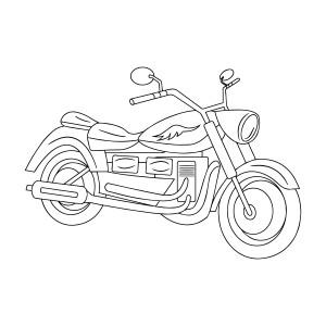 Раскраска мотоцикл «Сверхскоростной взлет»