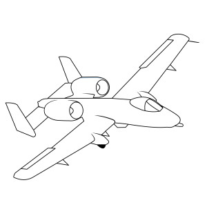 Раскраска авиалайнер «Инженерное искусство»