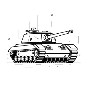Раскраска танк «Победитель»