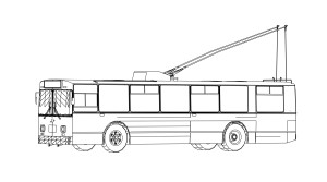 Раскраска троллейбус