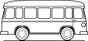 Раскраска детский школьный автобус