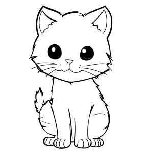Раскраска котенок «кошачьи приключения»