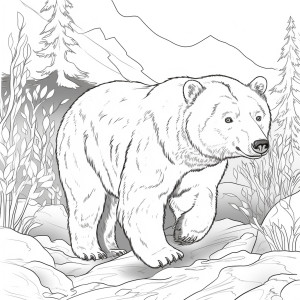 Раскраска медведь хозяин леса