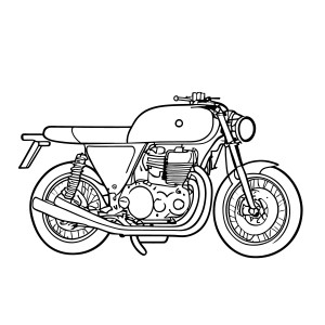 Раскраска мотоцикл «Восход»