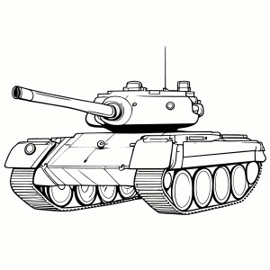 Раскраска танк «Железный разрушитель»