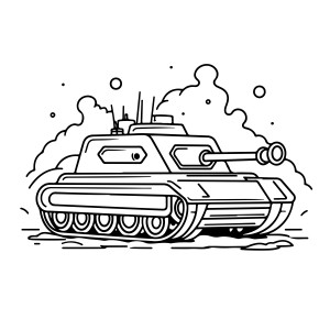 Раскраска танк «Титан»
