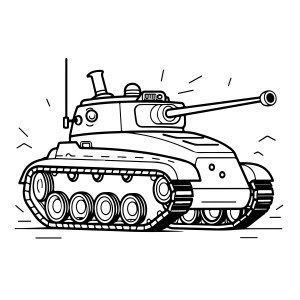 Раскраска танк «Городской опустошитель»