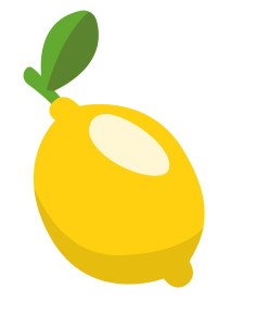Раскрашенная картинка: свежий лимон