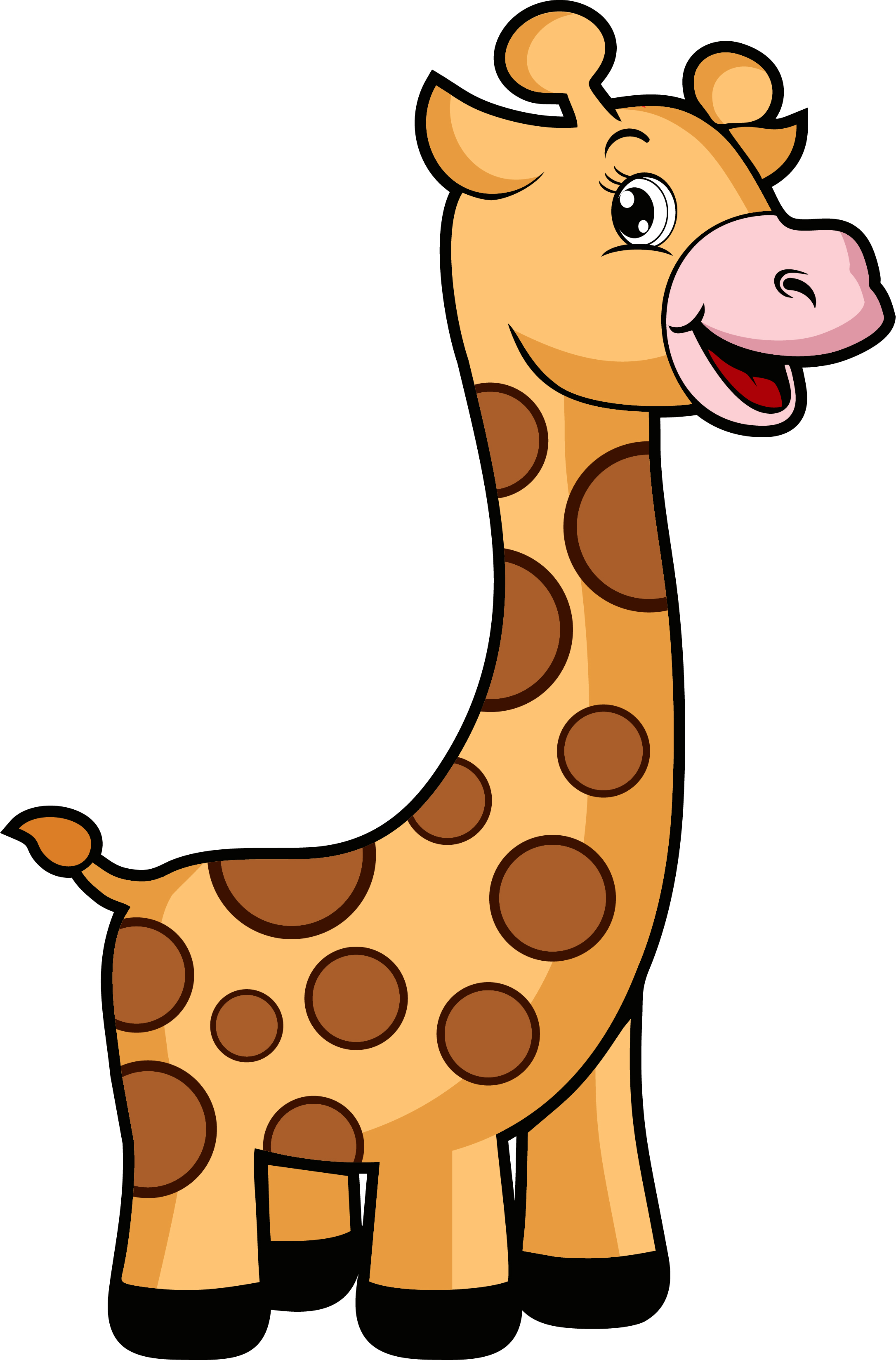 Образец раскрашенной картинки игрушка жираф