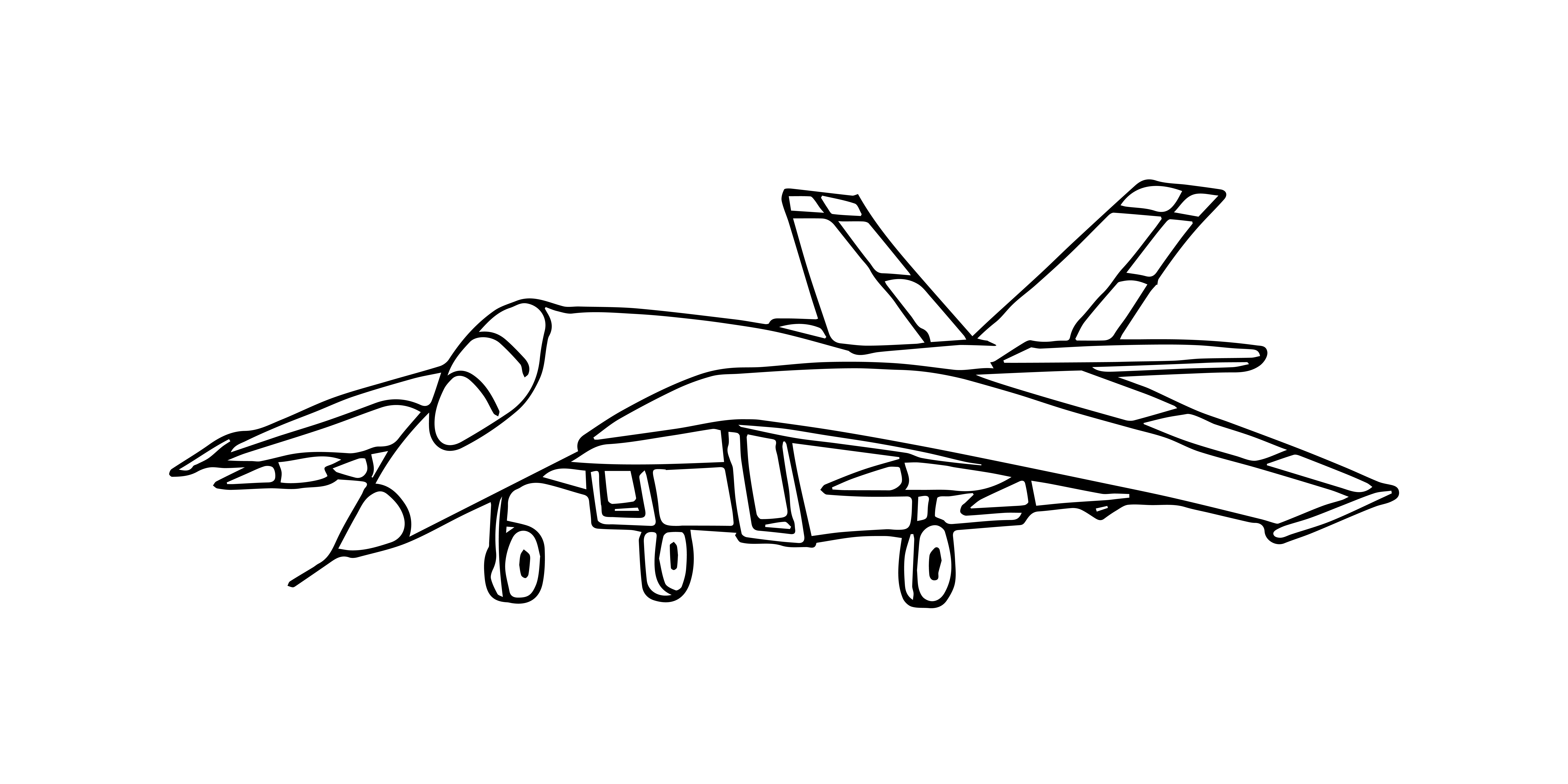 Раскраска истребитель «Летающий боец» формата А4 в высоком качестве