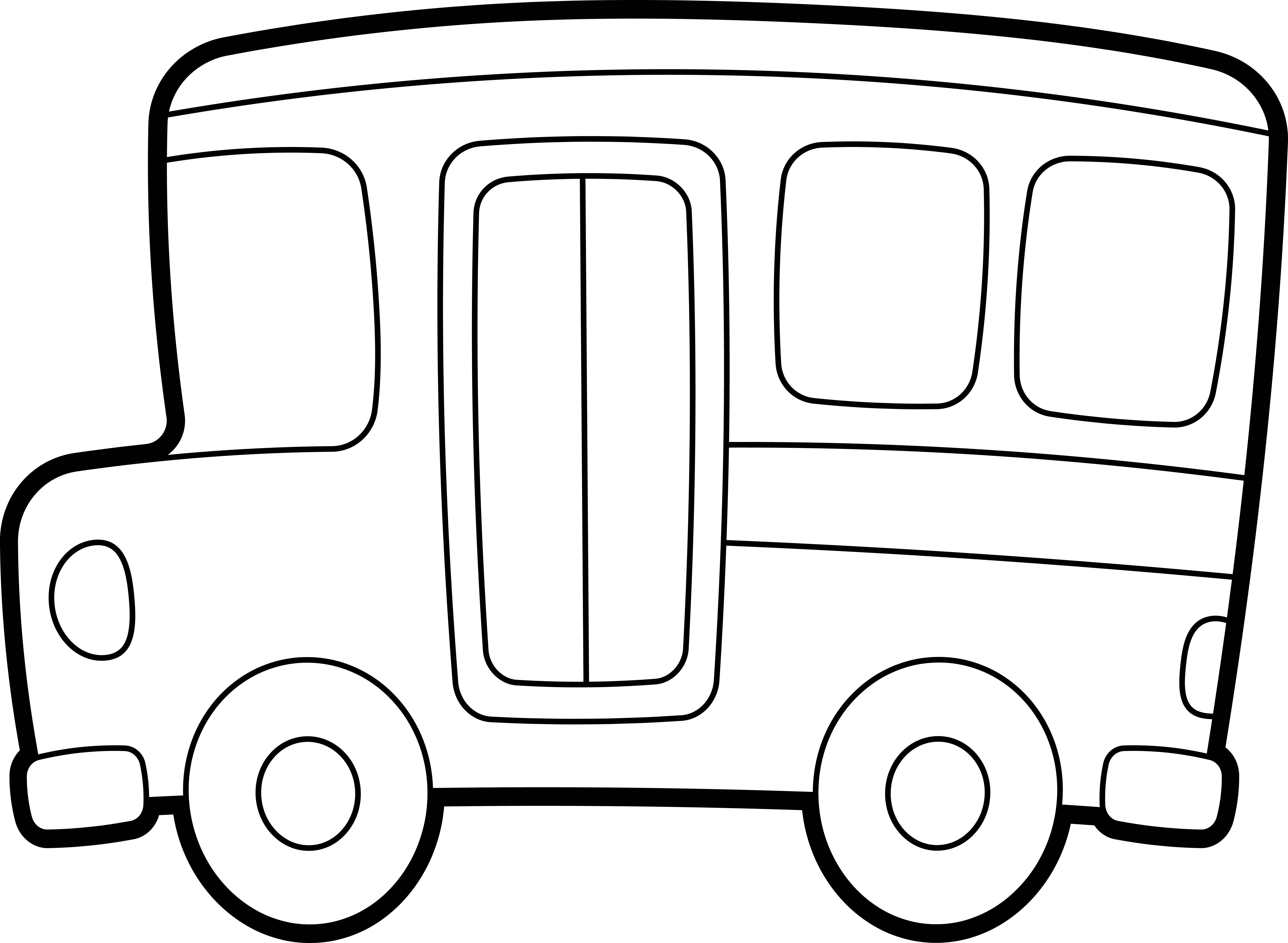 Раскраска маленький игрушечный автобус формата А4 в высоком качестве